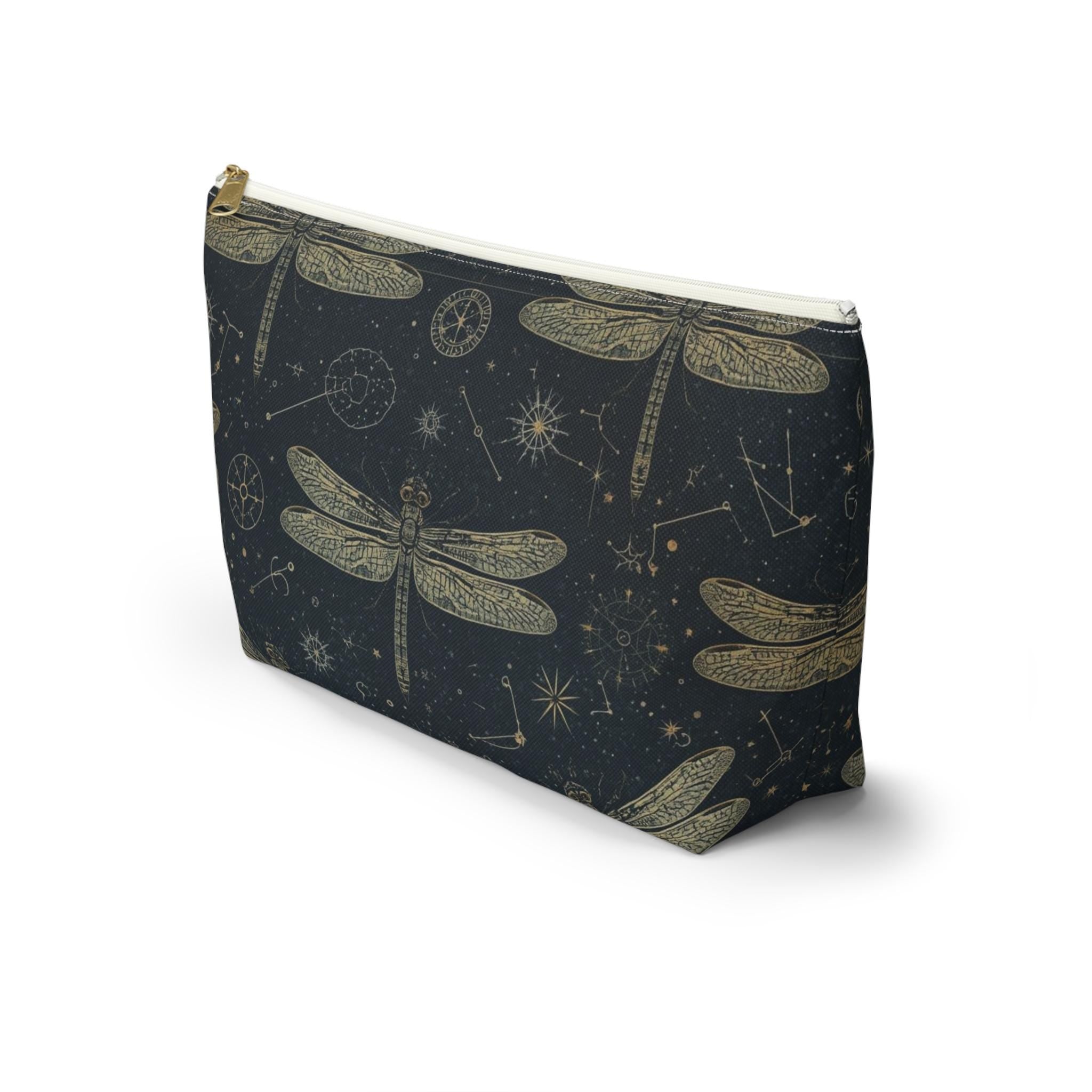 Dragonfly Constellation Accessory Pouch | Vintage Celestial Design
