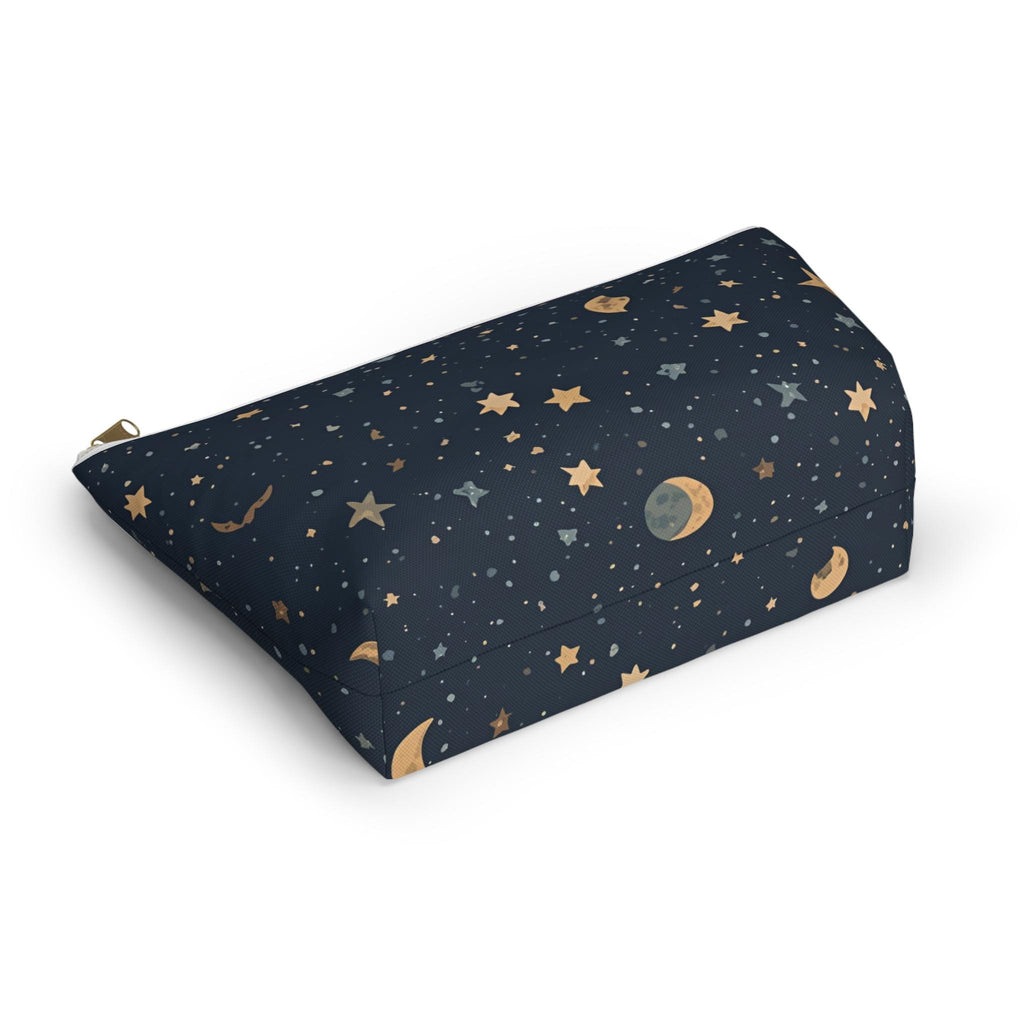 Celestial Moon and Stars Accessory Pouch | T-Bottom Travel Cosmetic Bag