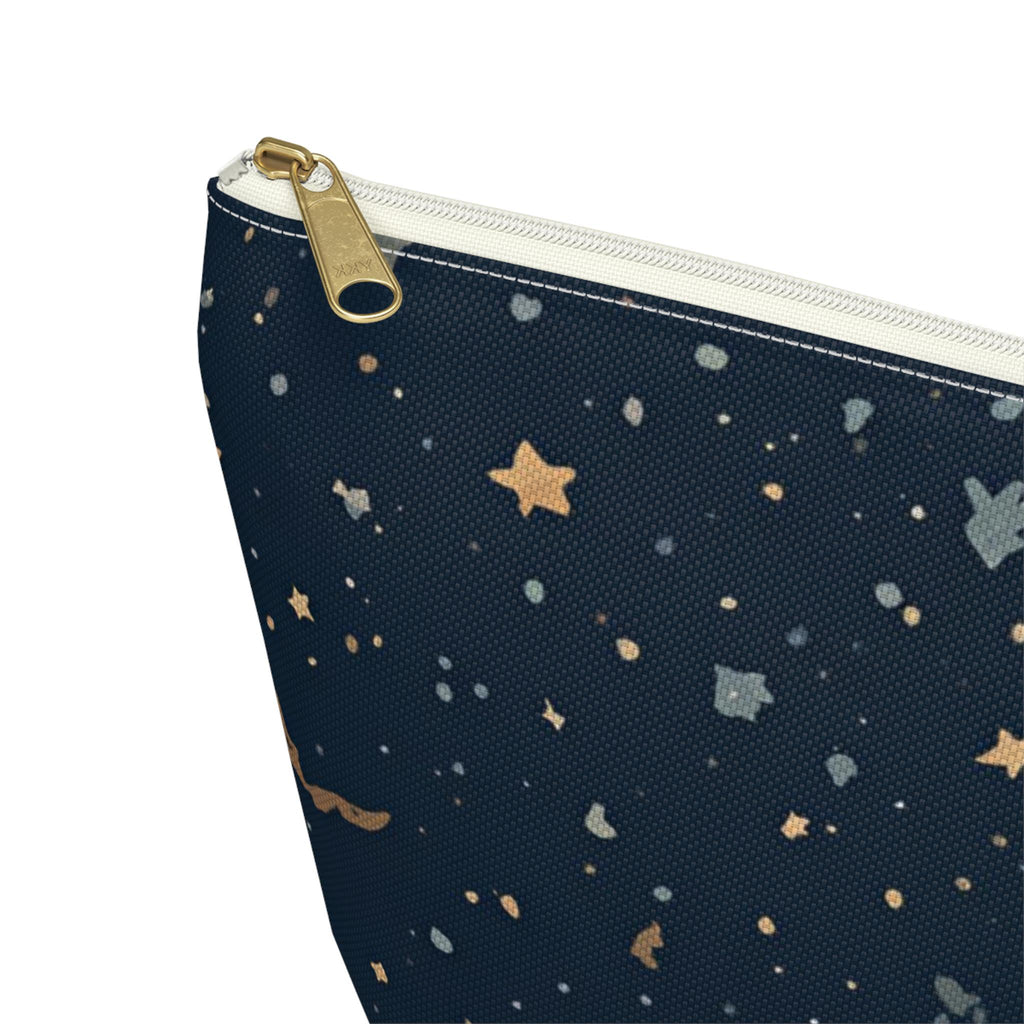 Celestial Moon and Stars Accessory Pouch | T-Bottom Travel Cosmetic Bag