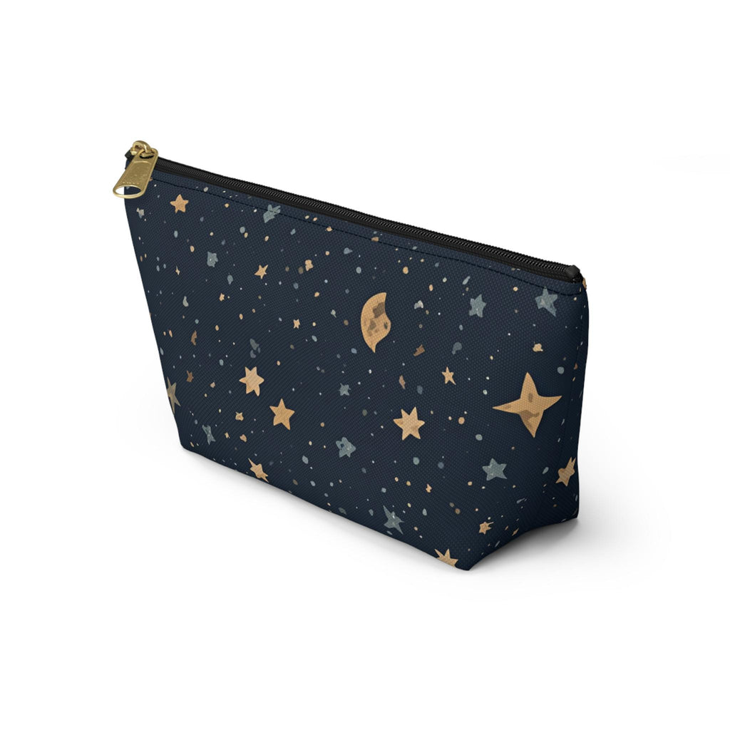 Celestial Moon and Stars Accessory Pouch | T-Bottom Travel Cosmetic Bag