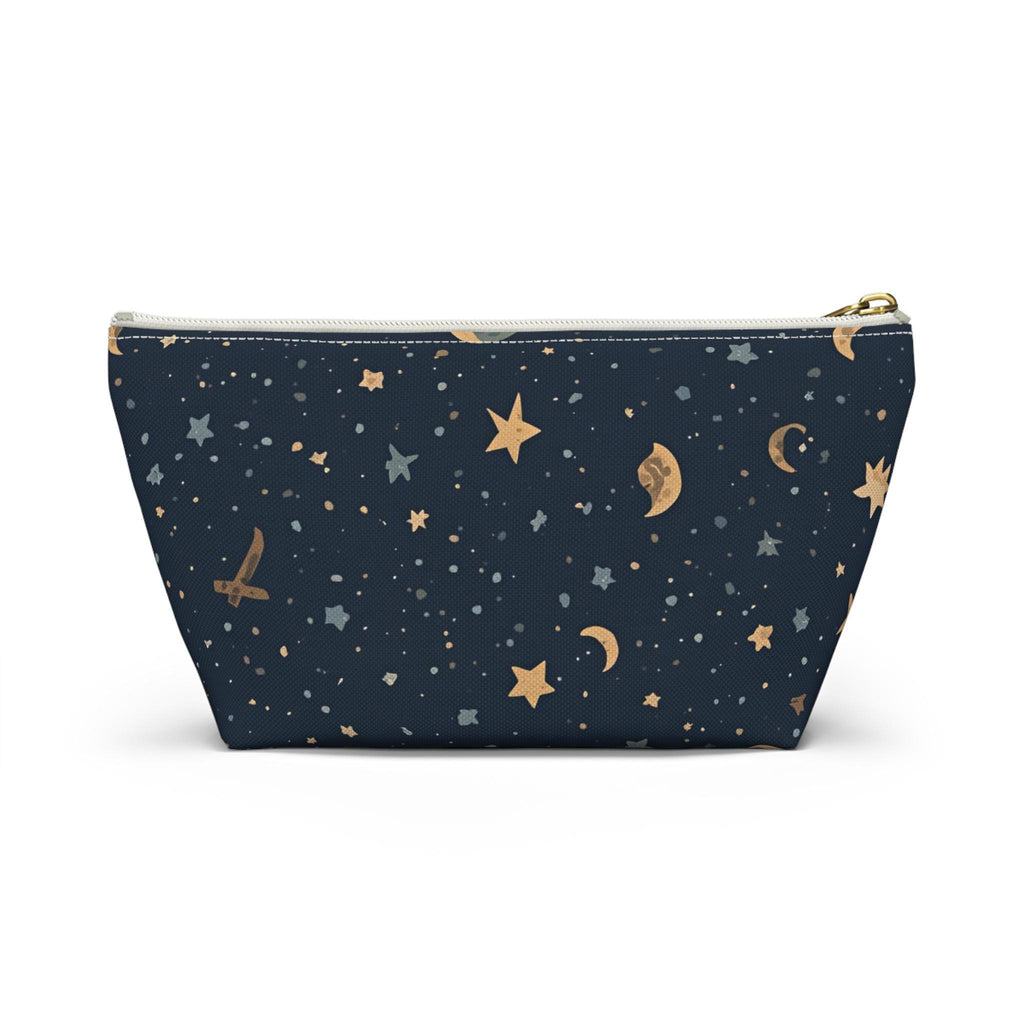 Celestial Moon and Stars Accessory Pouch | T-Bottom Travel Cosmetic Bag
