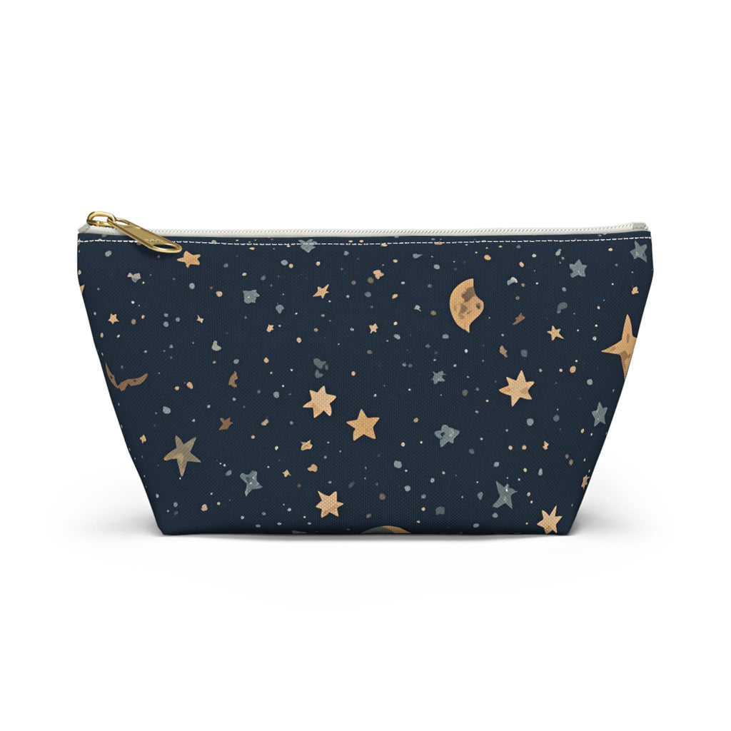 Celestial Moon and Stars Accessory Pouch | T-Bottom Travel Cosmetic Bag