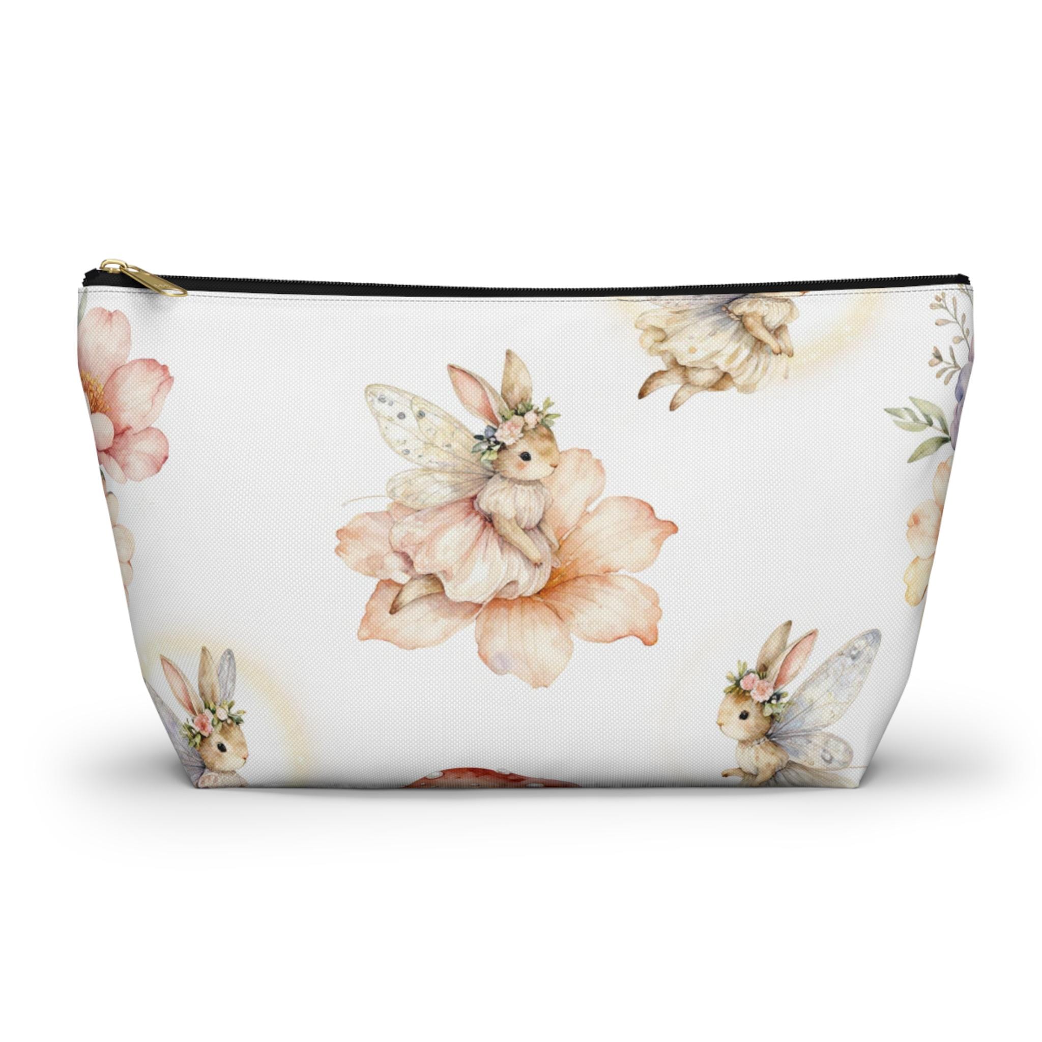 Bunny Fairy Floral Accessory Pouch