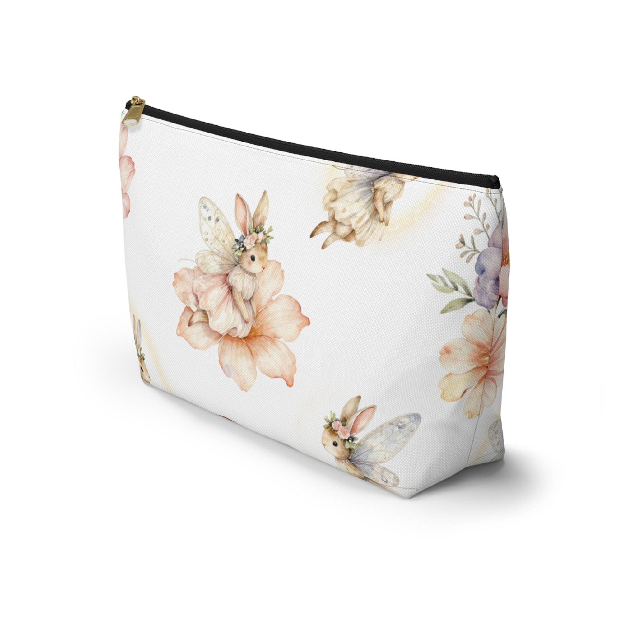 Bunny Fairy Floral Accessory Pouch