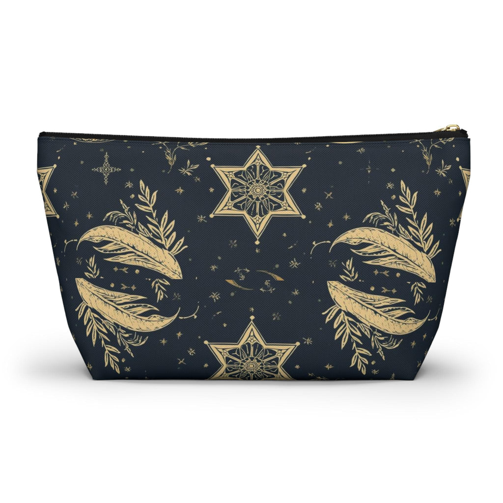 Golden Dragonfly Moon Pattern Accessory Pouch