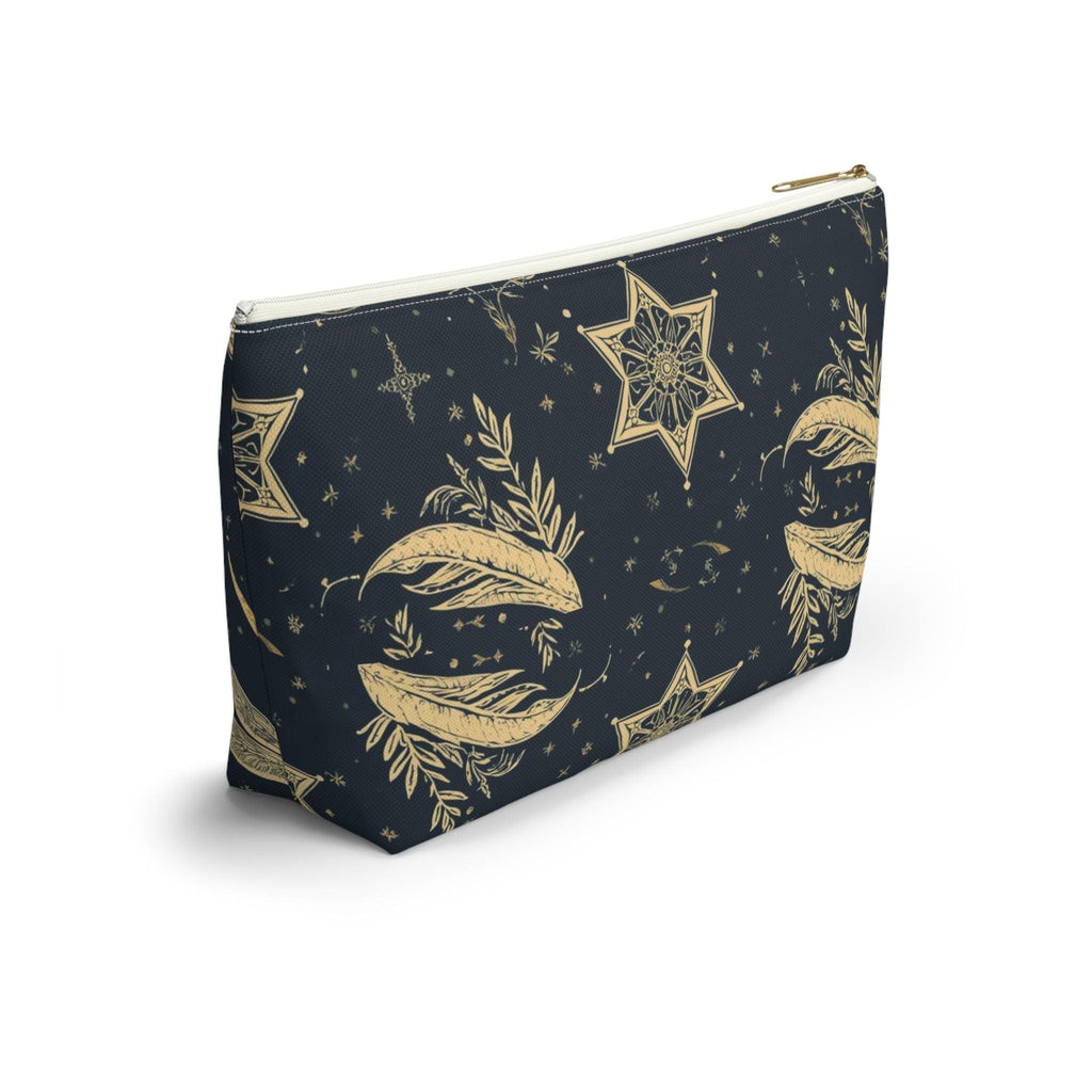 Golden Dragonfly Moon Pattern Accessory Pouch