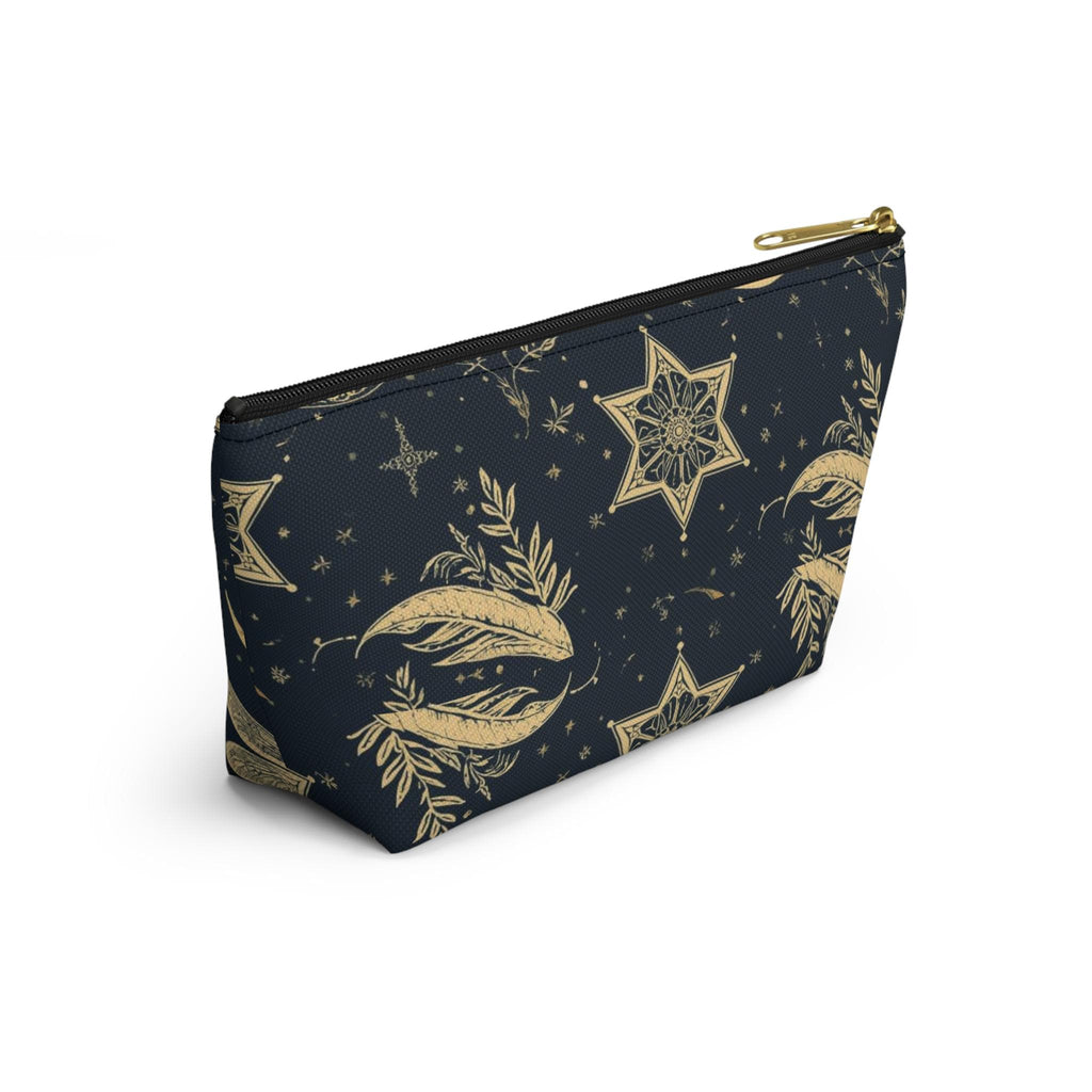 Golden Dragonfly Moon Pattern Accessory Pouch