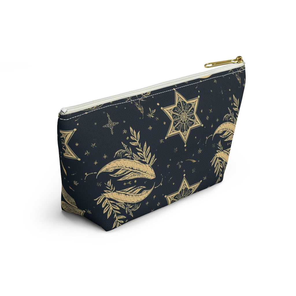 Golden Dragonfly Moon Pattern Accessory Pouch