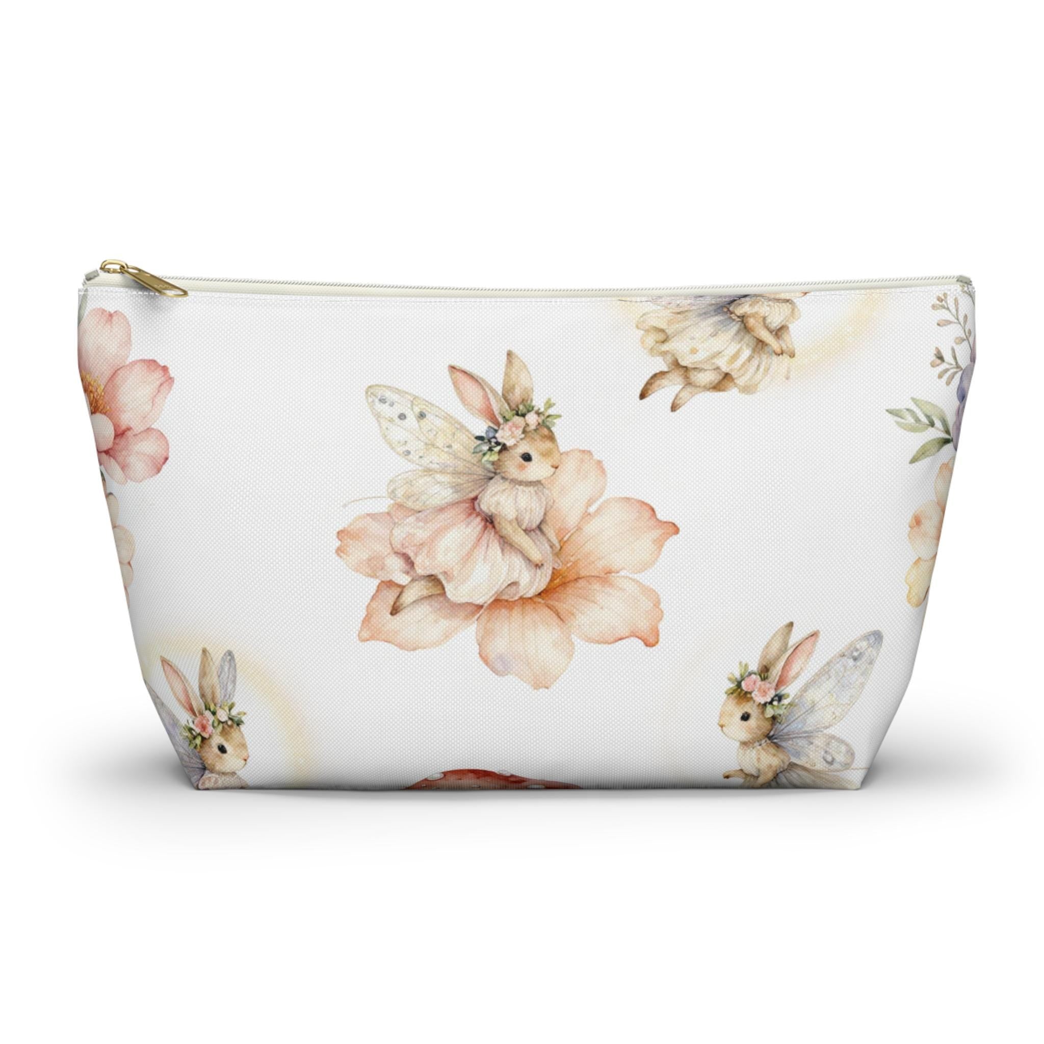 Bunny Fairy Floral Accessory Pouch