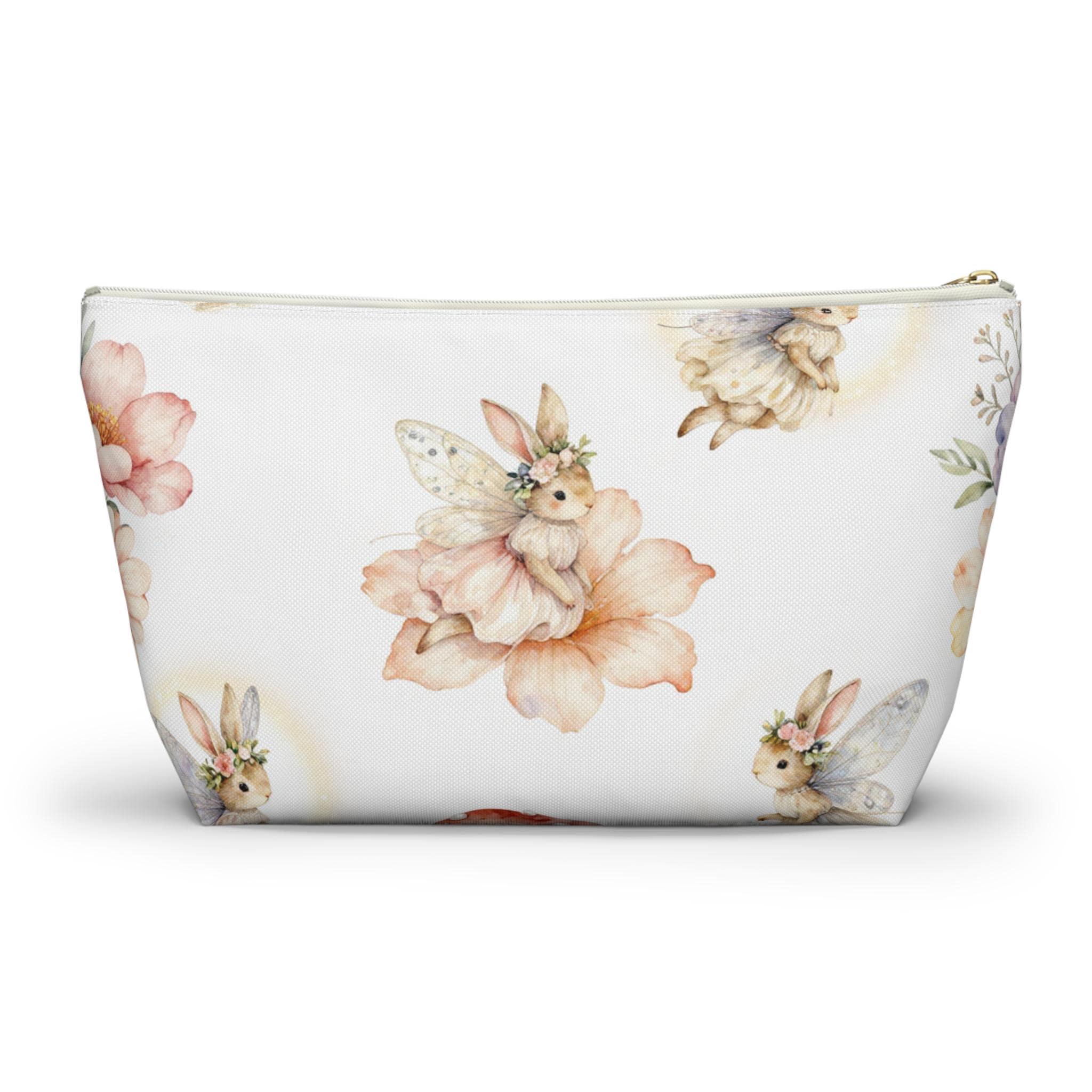 Bunny Fairy Floral Accessory Pouch
