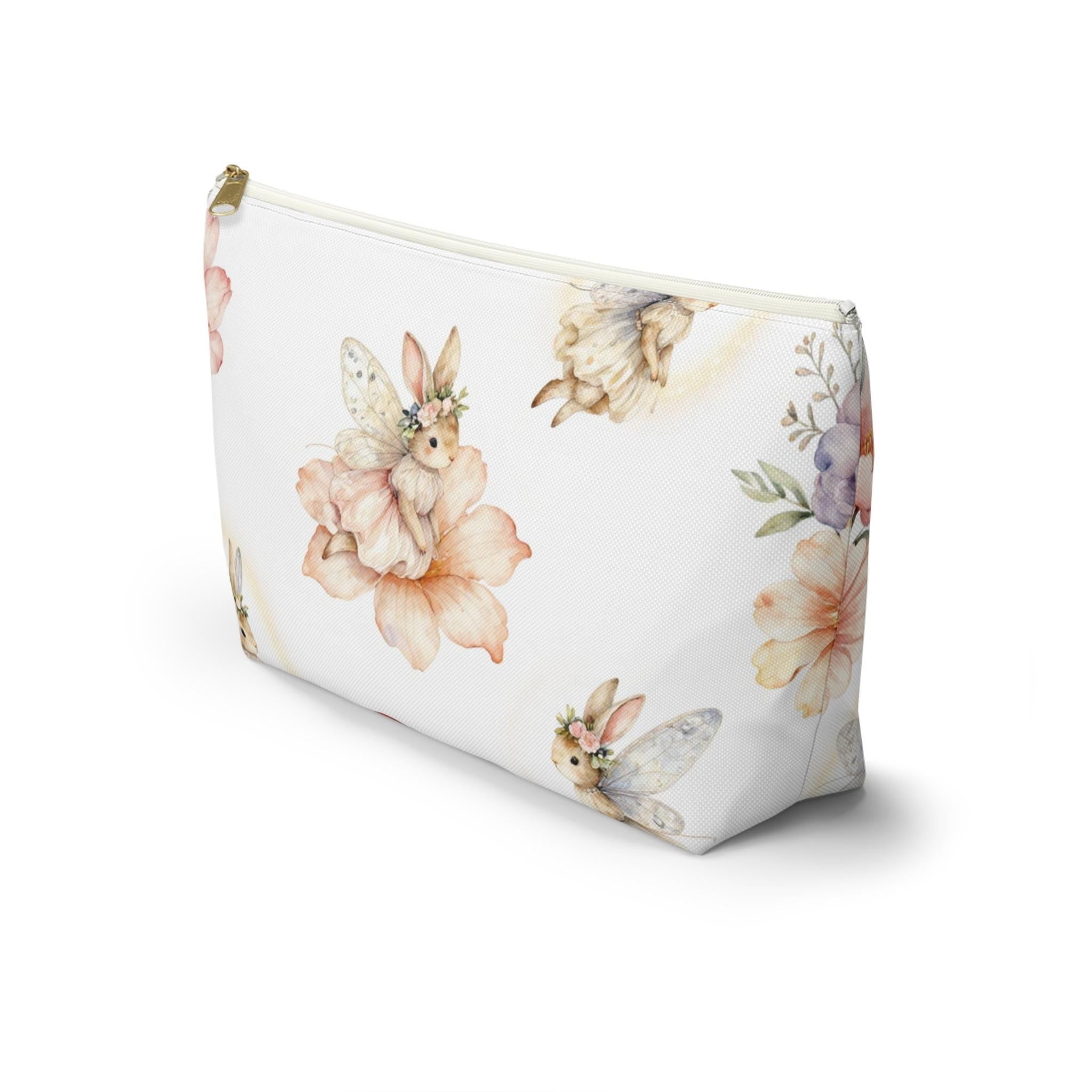 Bunny Fairy Floral Accessory Pouch