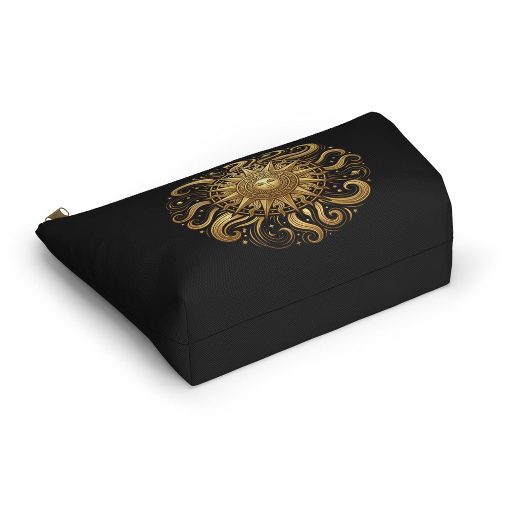 Golden Sun Celestial Pouch | Makeup Bag, T-Bottom Accessory Organizer
