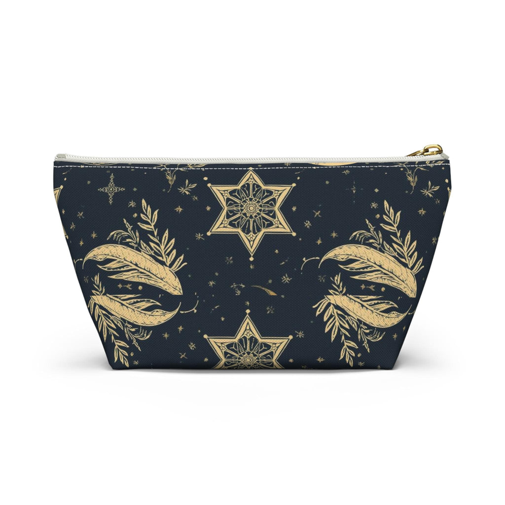 Golden Dragonfly Moon Pattern Accessory Pouch