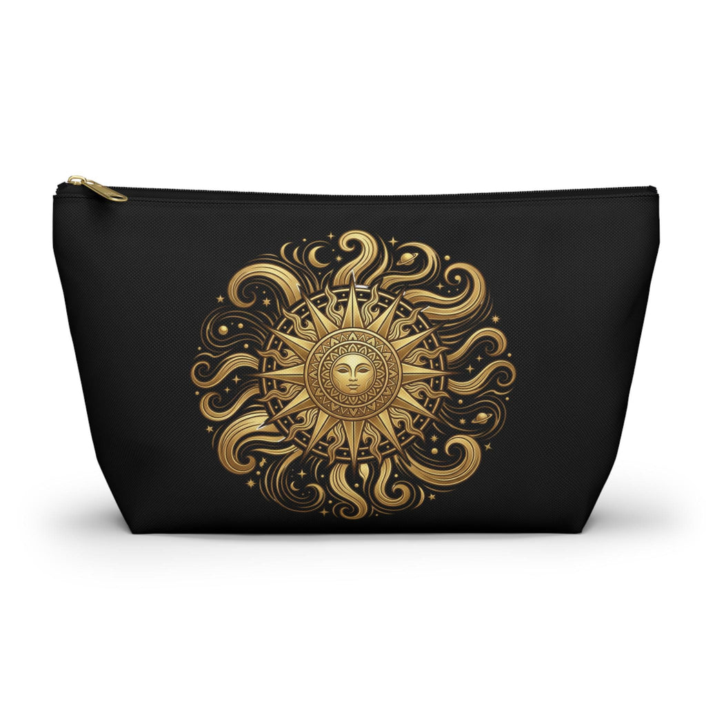 Golden Sun Celestial Pouch | Makeup Bag, T-Bottom Accessory Organizer