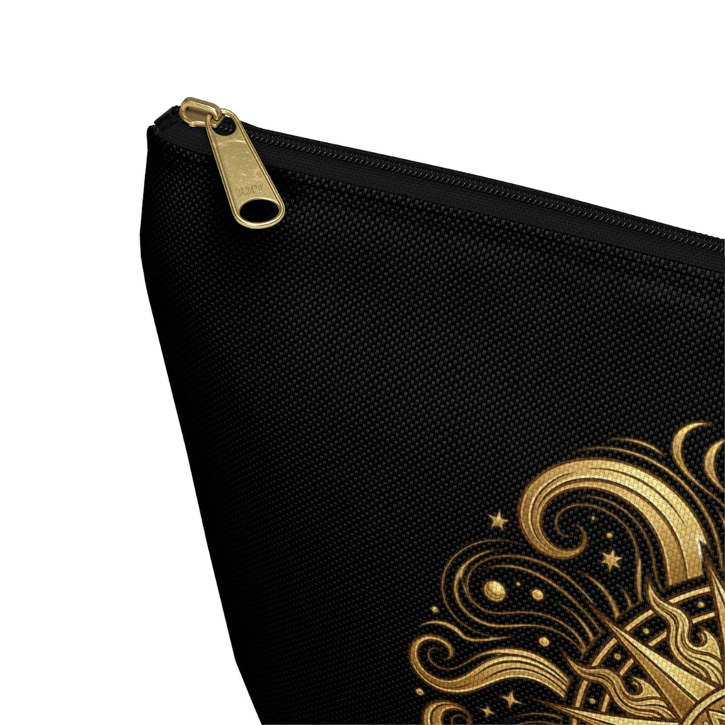 Golden Sun Celestial Pouch | Makeup Bag, T-Bottom Accessory Organizer
