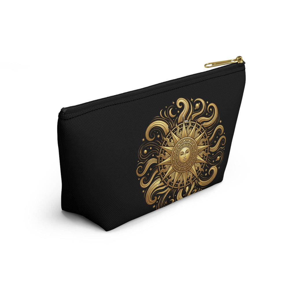 Golden Sun Celestial Pouch | Makeup Bag, T-Bottom Accessory Organizer