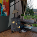 Celestial Sun Moon Stars Suitcase | Night Sky Hard-Shell Luggage