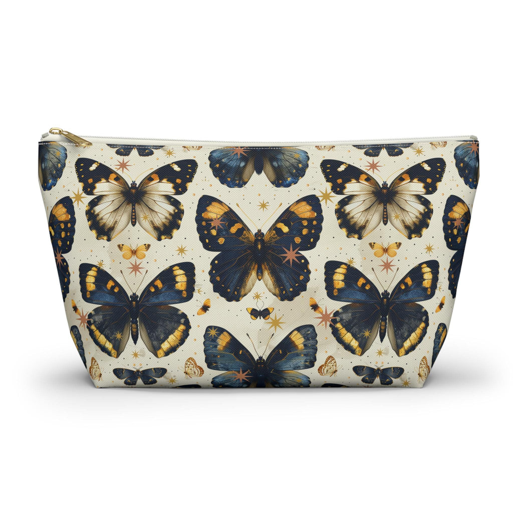 Vintage Blue Butterfly Accessory Pouch