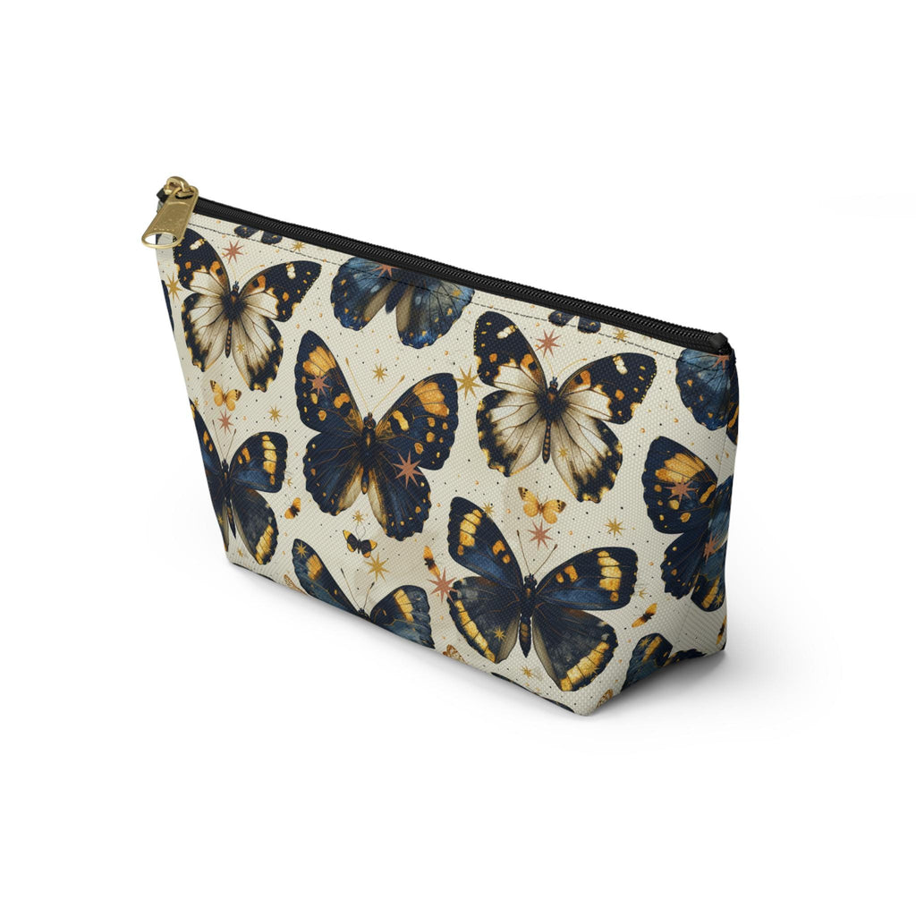Vintage Blue Butterfly Accessory Pouch