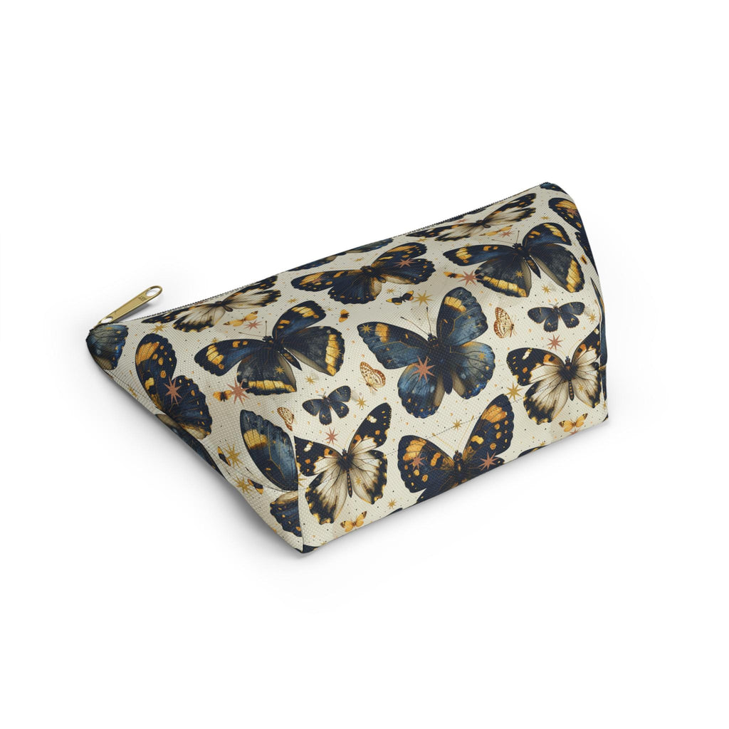 Vintage Blue Butterfly Accessory Pouch