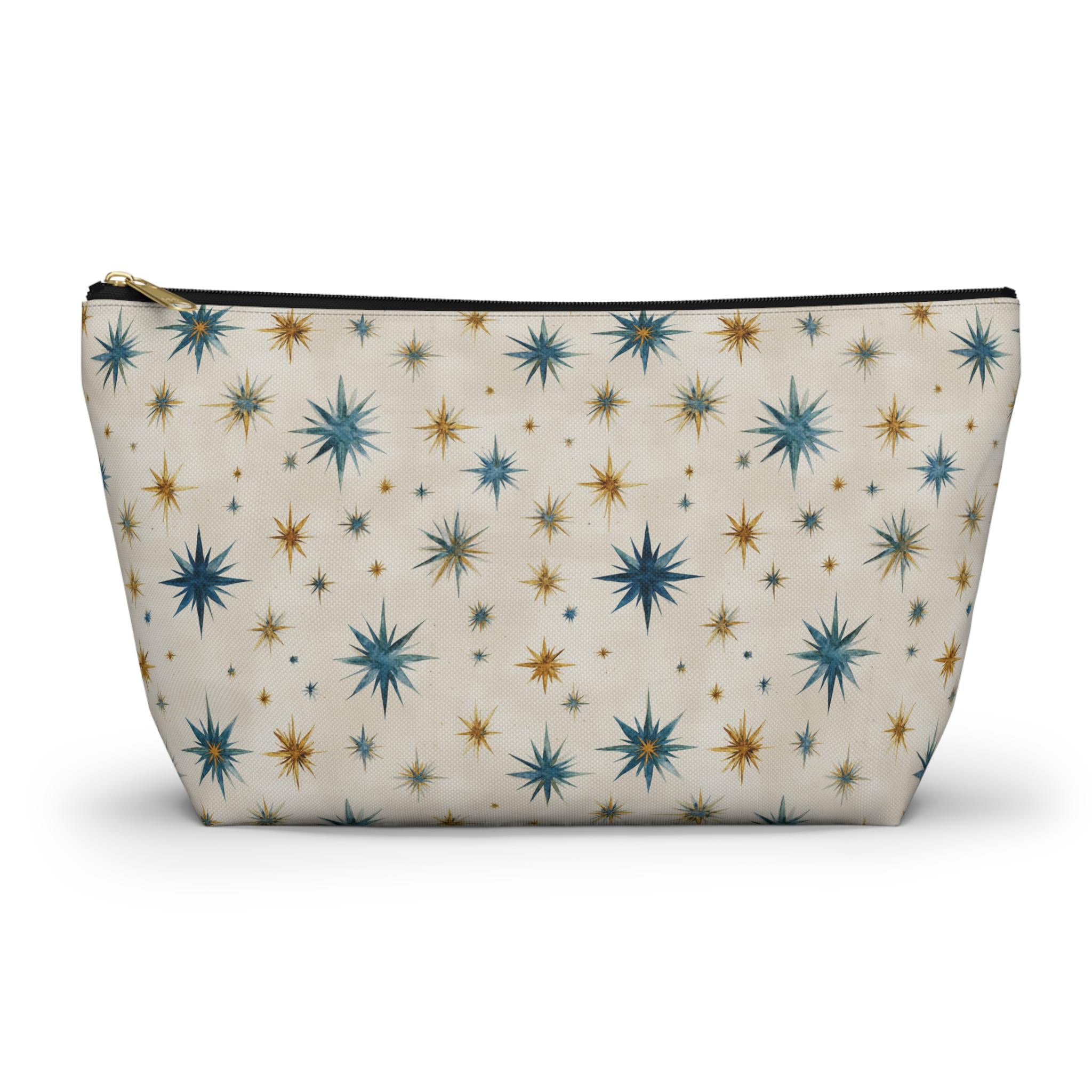 Retro Mid-Century Starburst Accessory Pouch