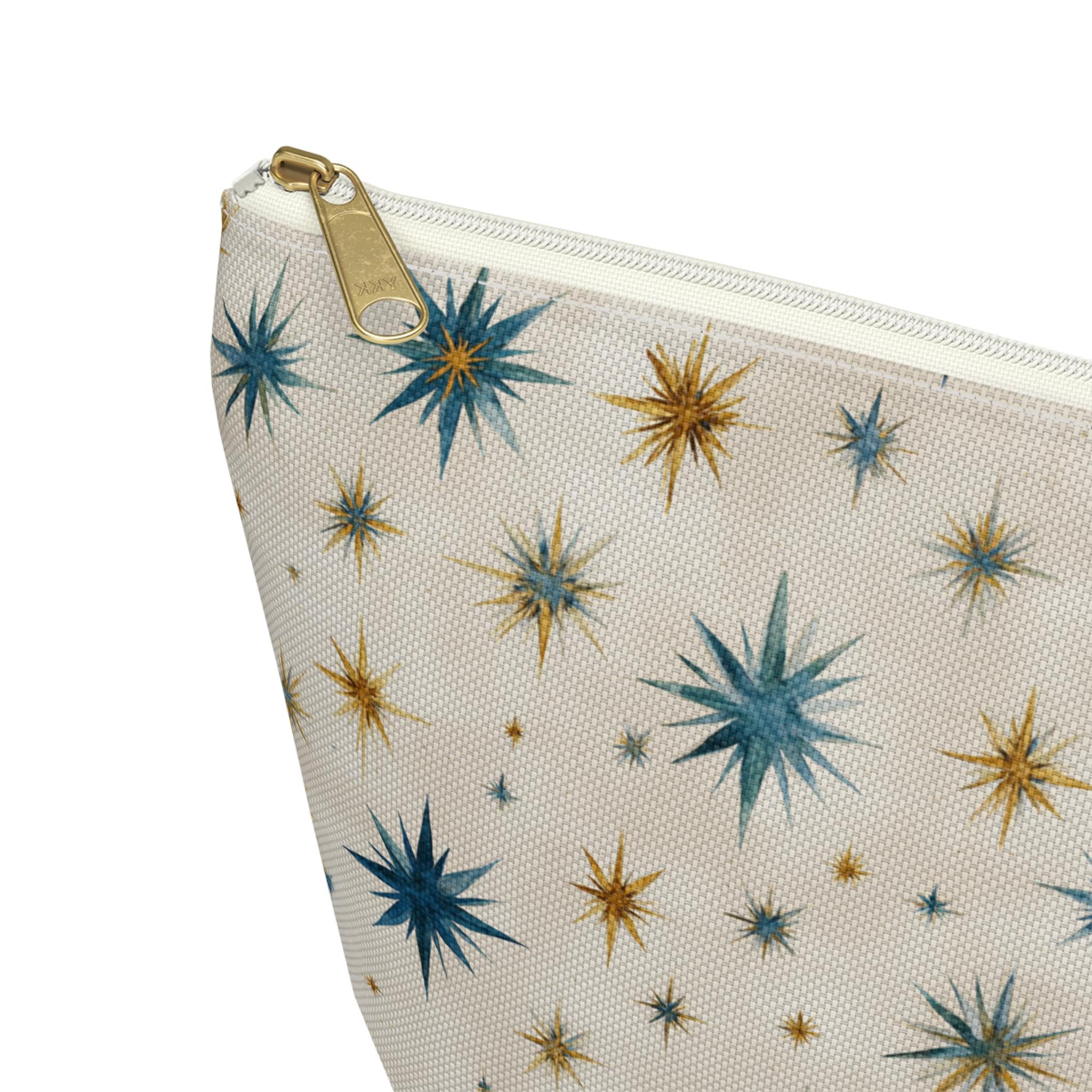 Retro Mid-Century Starburst Accessory Pouch