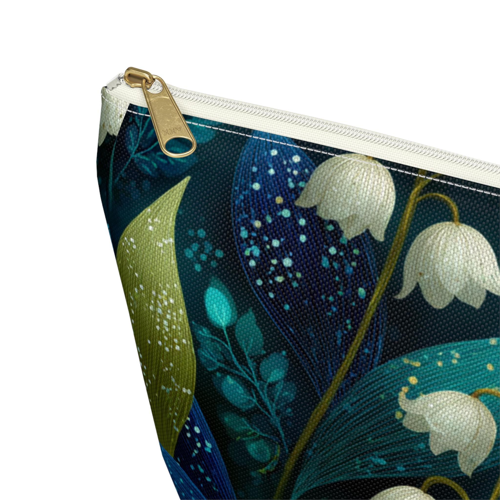 Lily of the Valley Bridesmaid Makeup Bag | Accessory Pouch