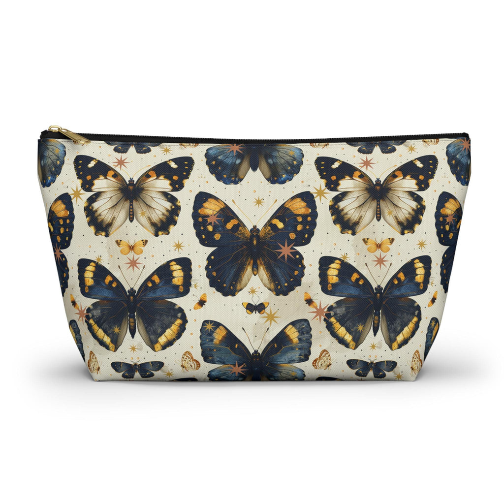Vintage Blue Butterfly Accessory Pouch