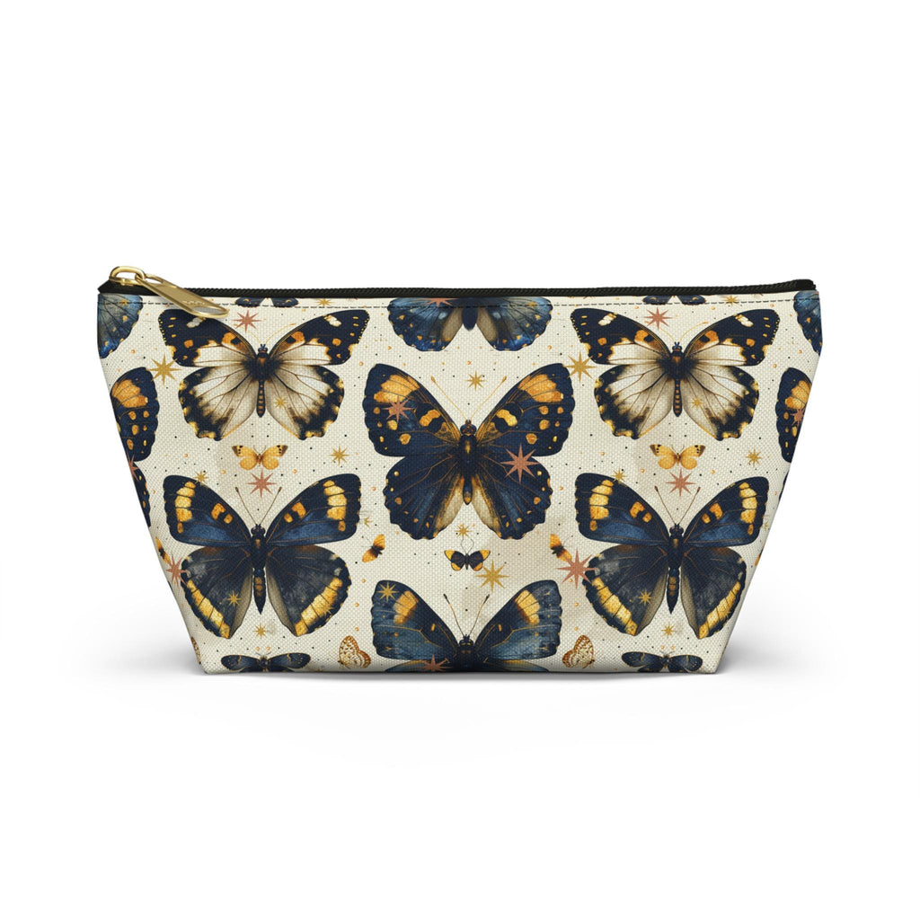 Vintage Blue Butterfly Accessory Pouch