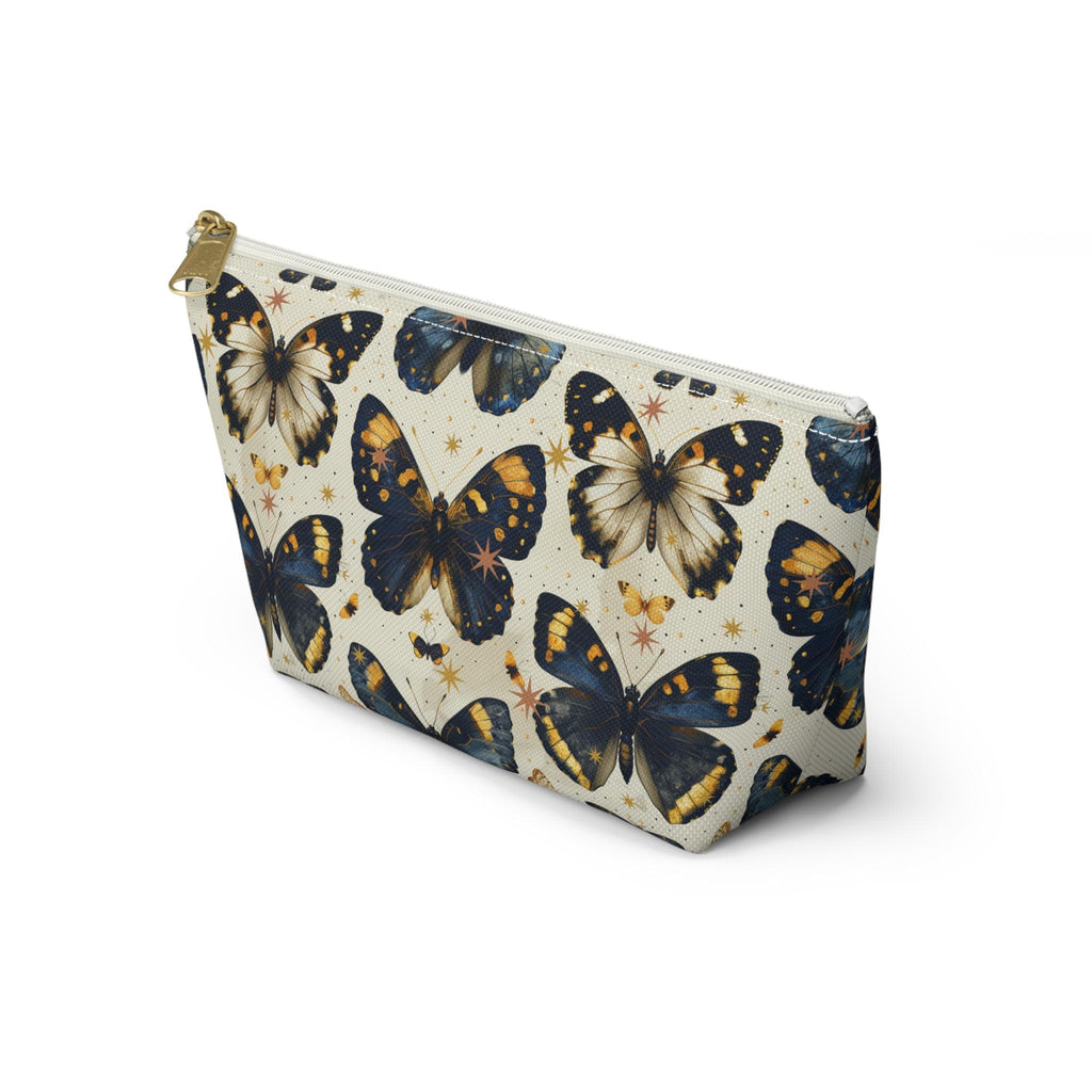 Vintage Blue Butterfly Accessory Pouch