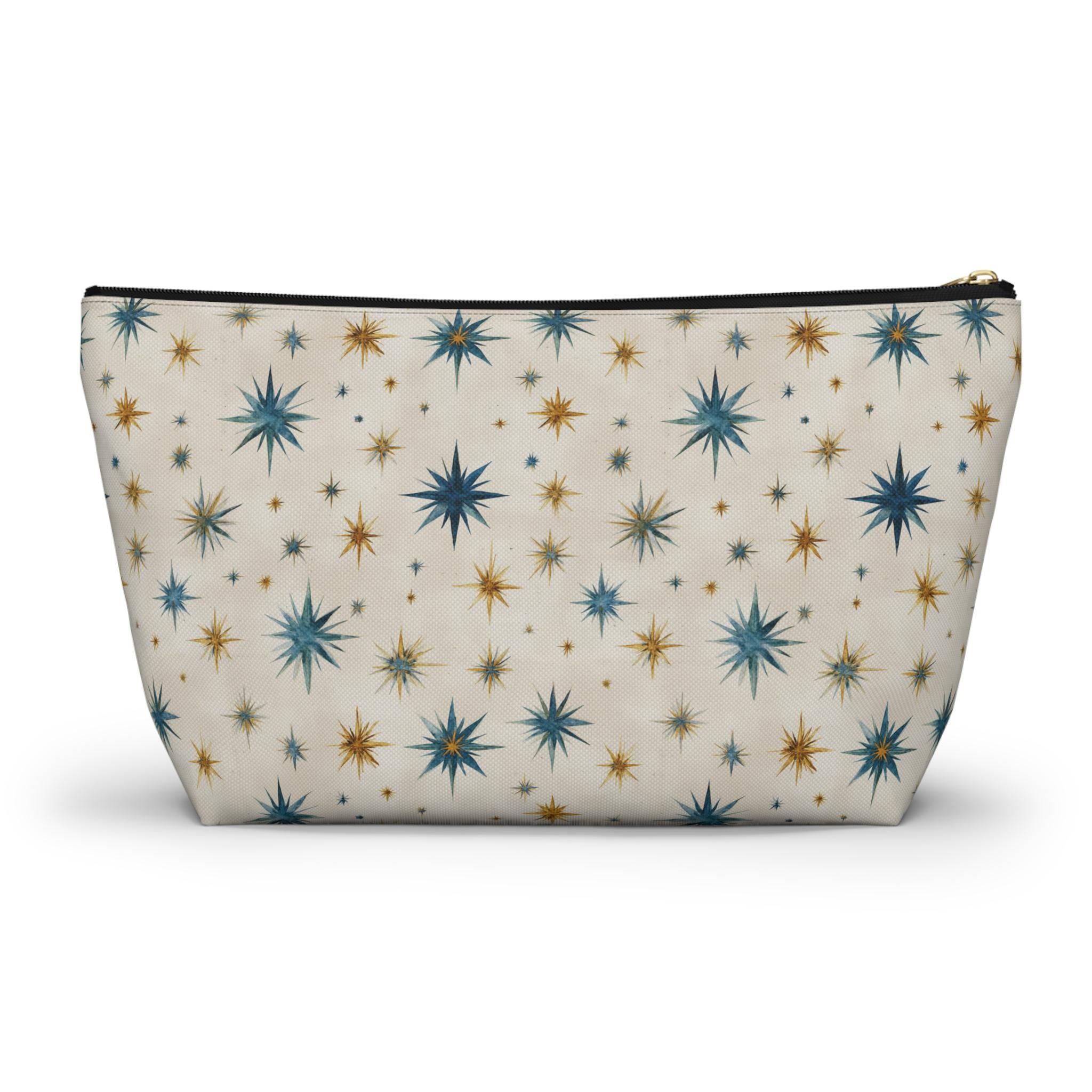 Retro Mid-Century Starburst Accessory Pouch