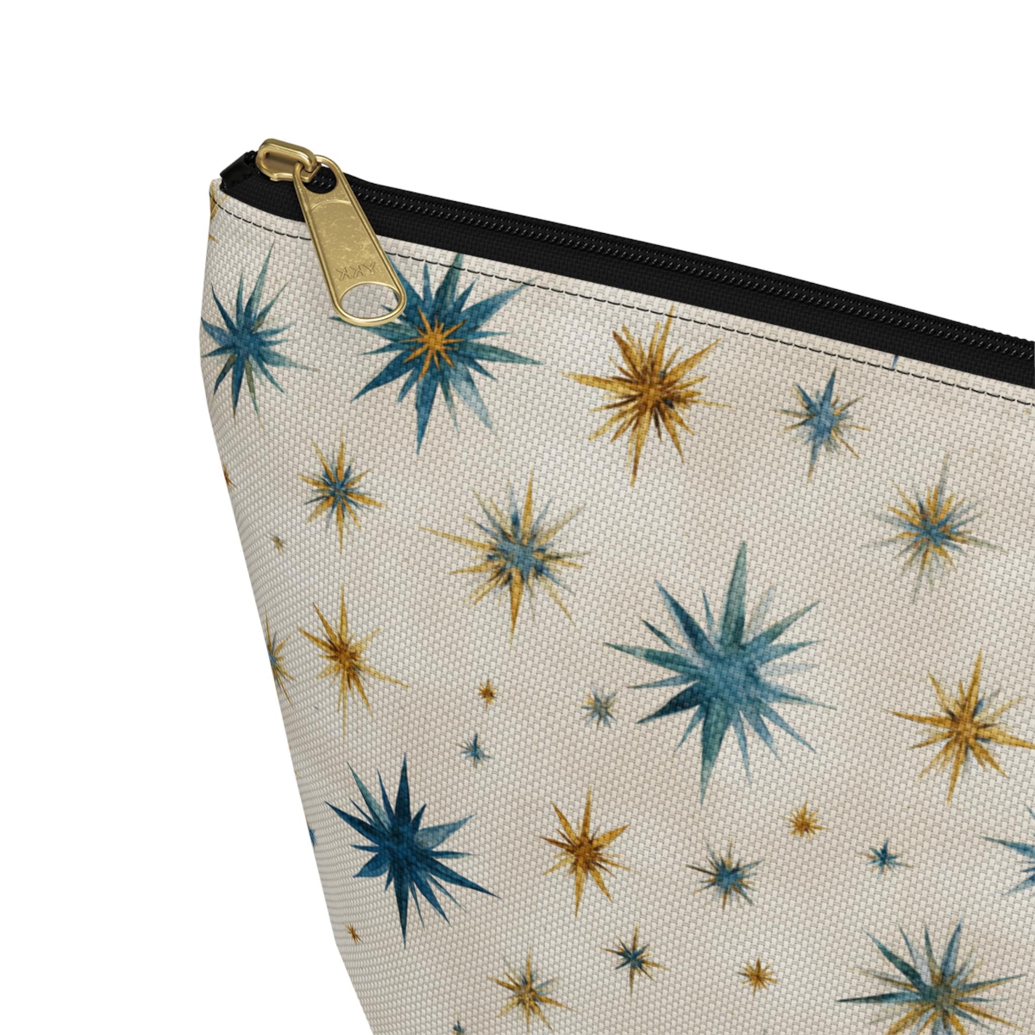 Retro Mid-Century Starburst Accessory Pouch