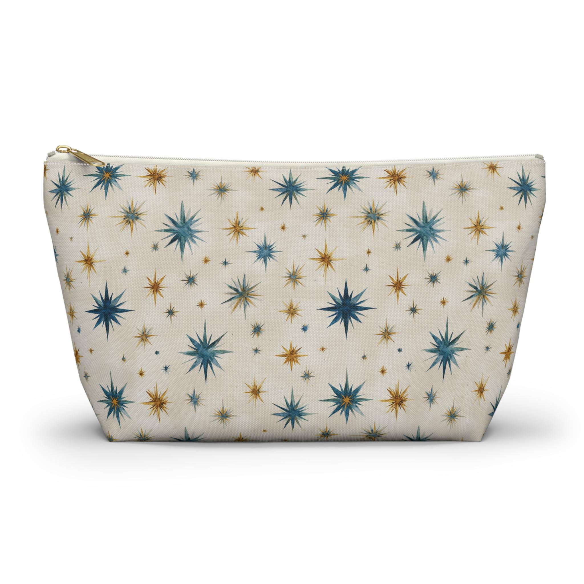 Retro Mid-Century Starburst Accessory Pouch