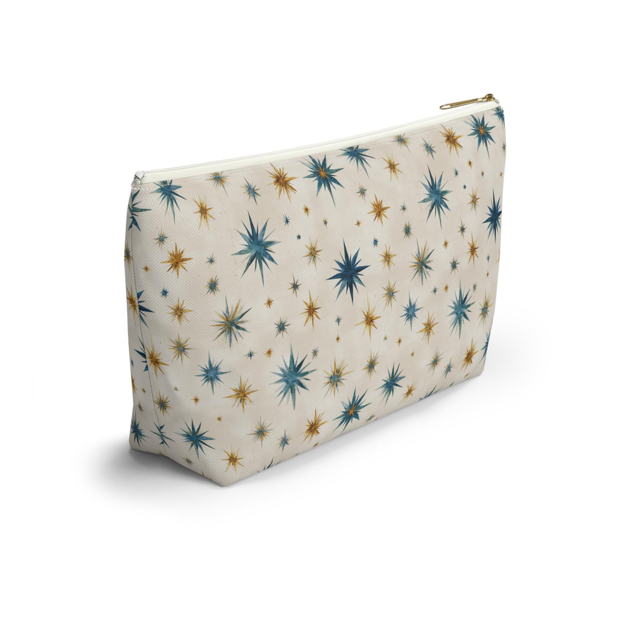 Retro Mid-Century Starburst Accessory Pouch