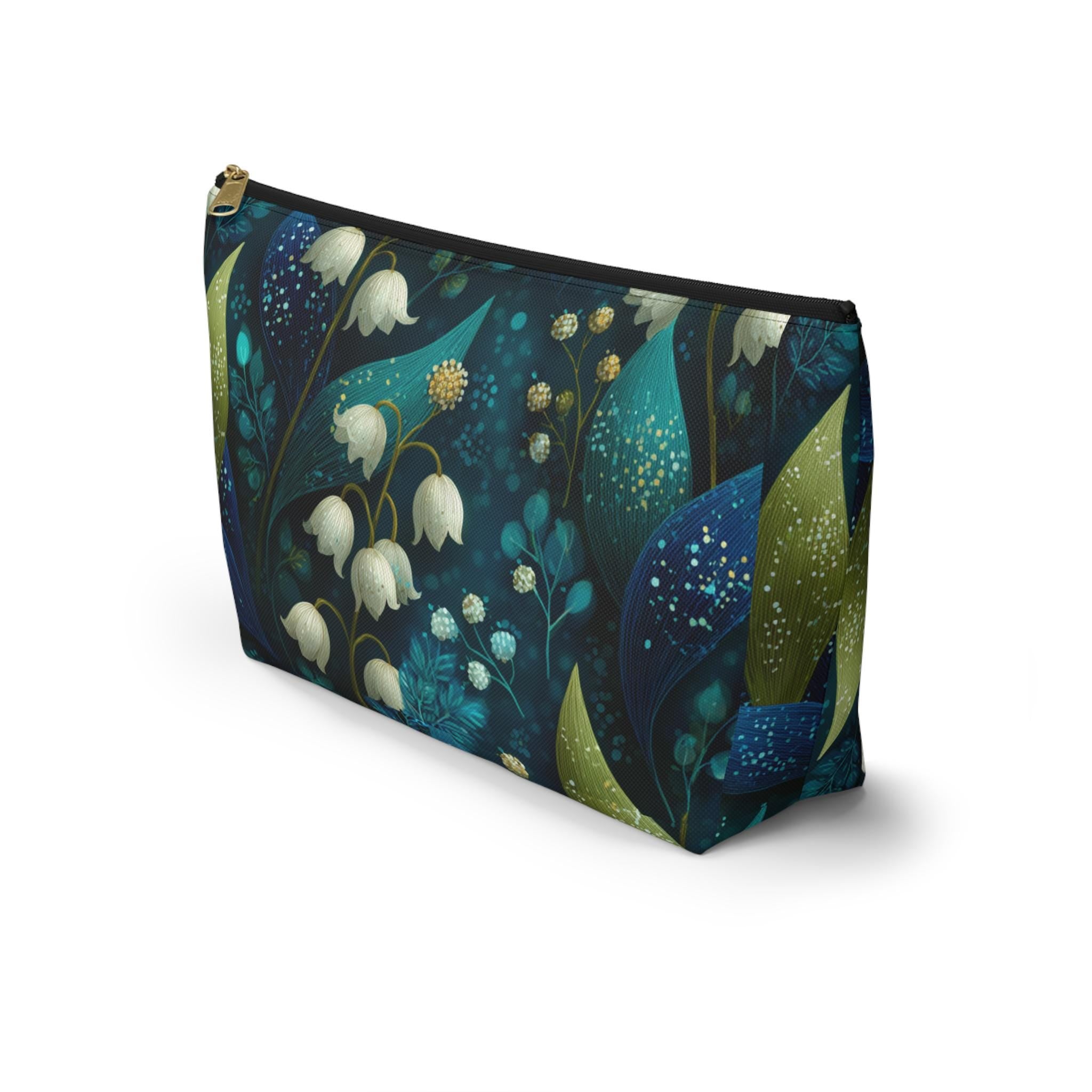 Lily of the Valley Bridesmaid Makeup Bag | Accessory Pouch