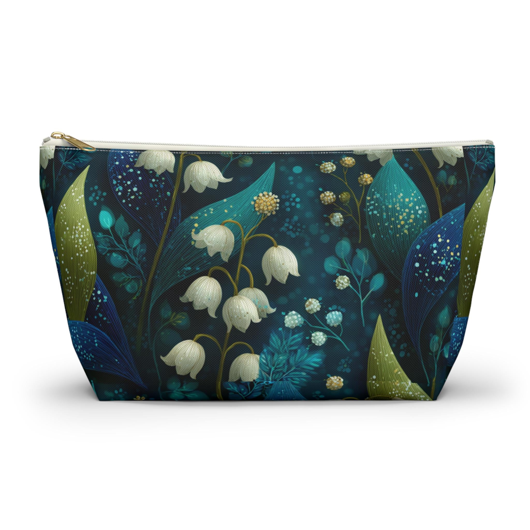 Lily of the Valley Bridesmaid Makeup Bag | Accessory Pouch