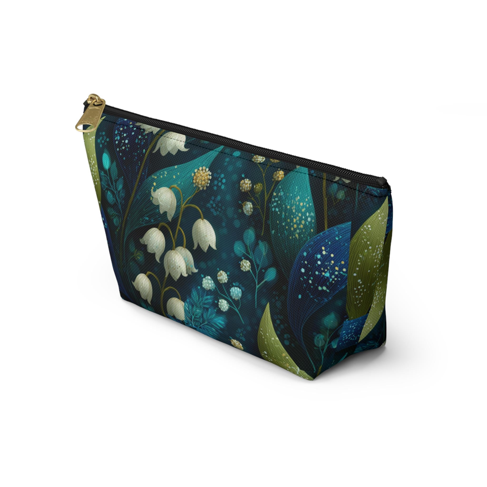 Lily of the Valley Bridesmaid Makeup Bag | Accessory Pouch