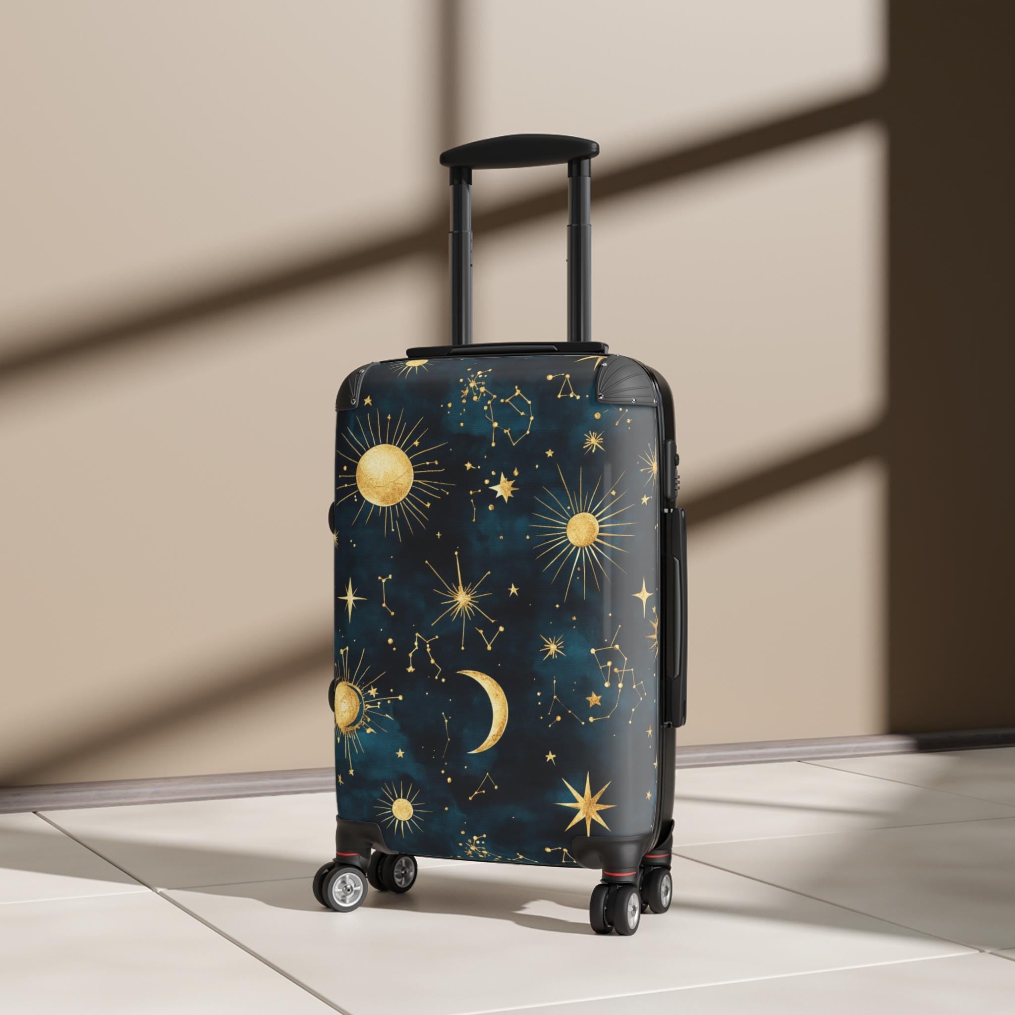 Celestial Stars Moon Suitcase | Constellation Luggage Cover