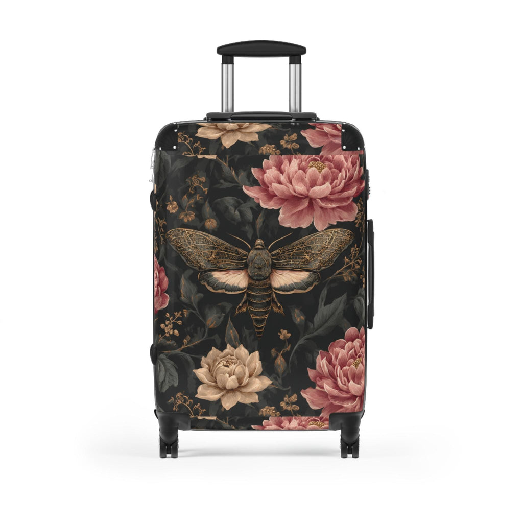 Vintage Moth Floral Suitcase | Luggage Cover, Travel Accessory