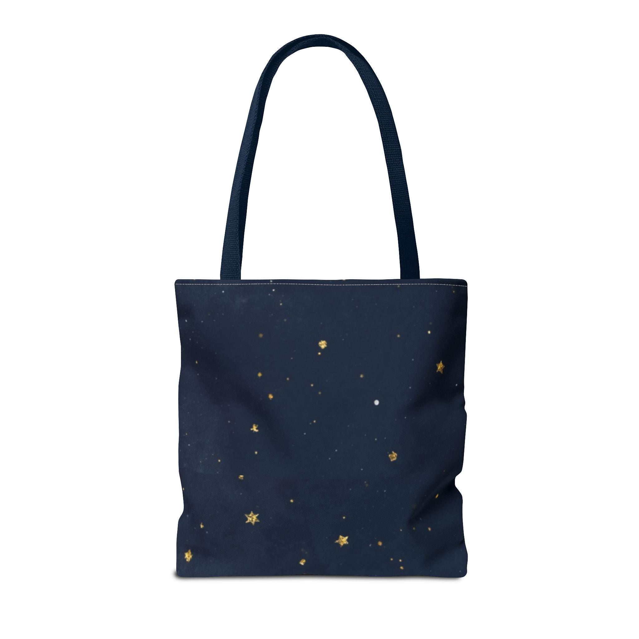 Celestial Sun Face Tote Bag | Sun Moon Stars Astrology Print