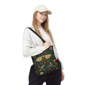 Golden Moth Botanical Tote Bag | Midnight Garden Illustration