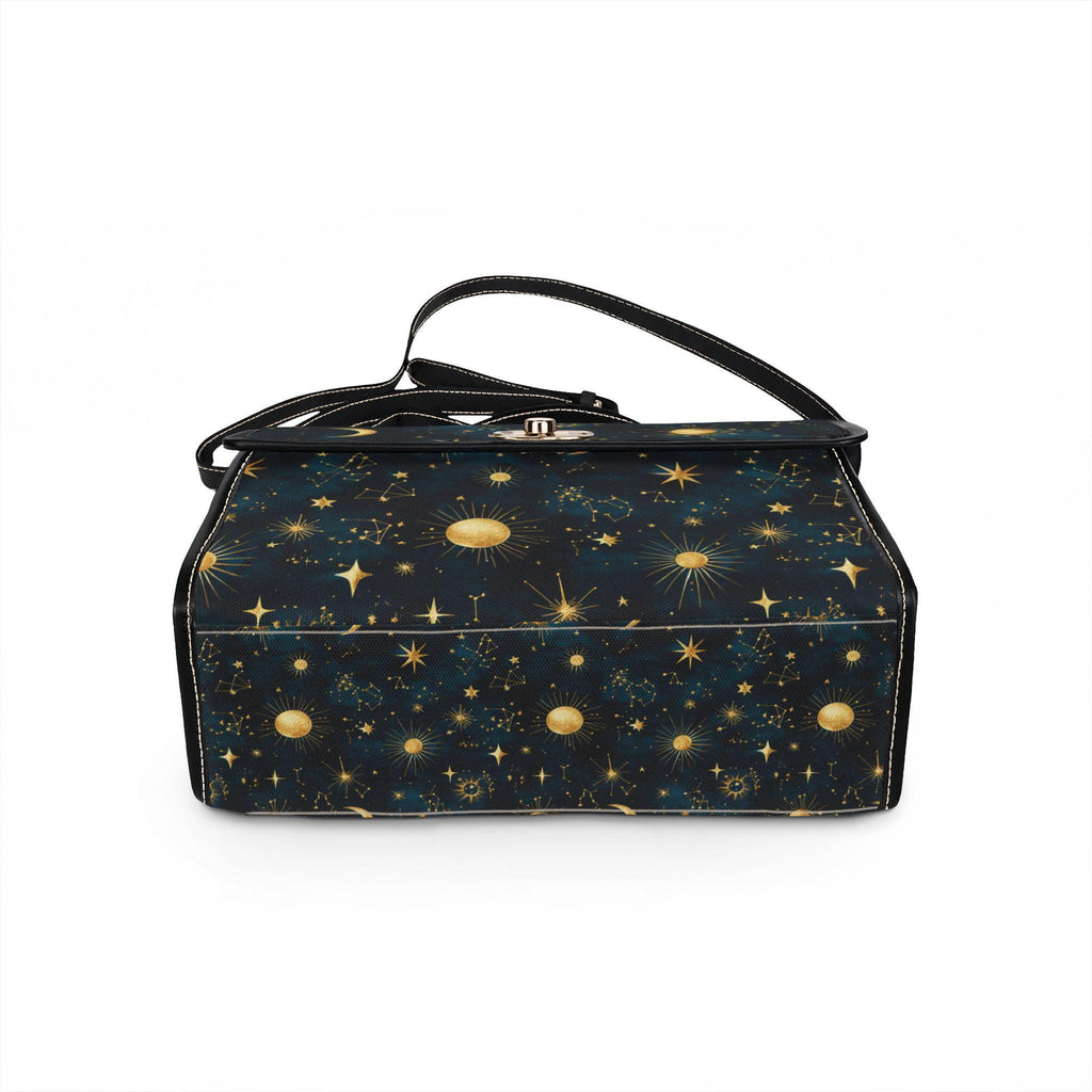 Celestial Constellation Satchel Waterproof Canvas Bag | Star Map Crossbody