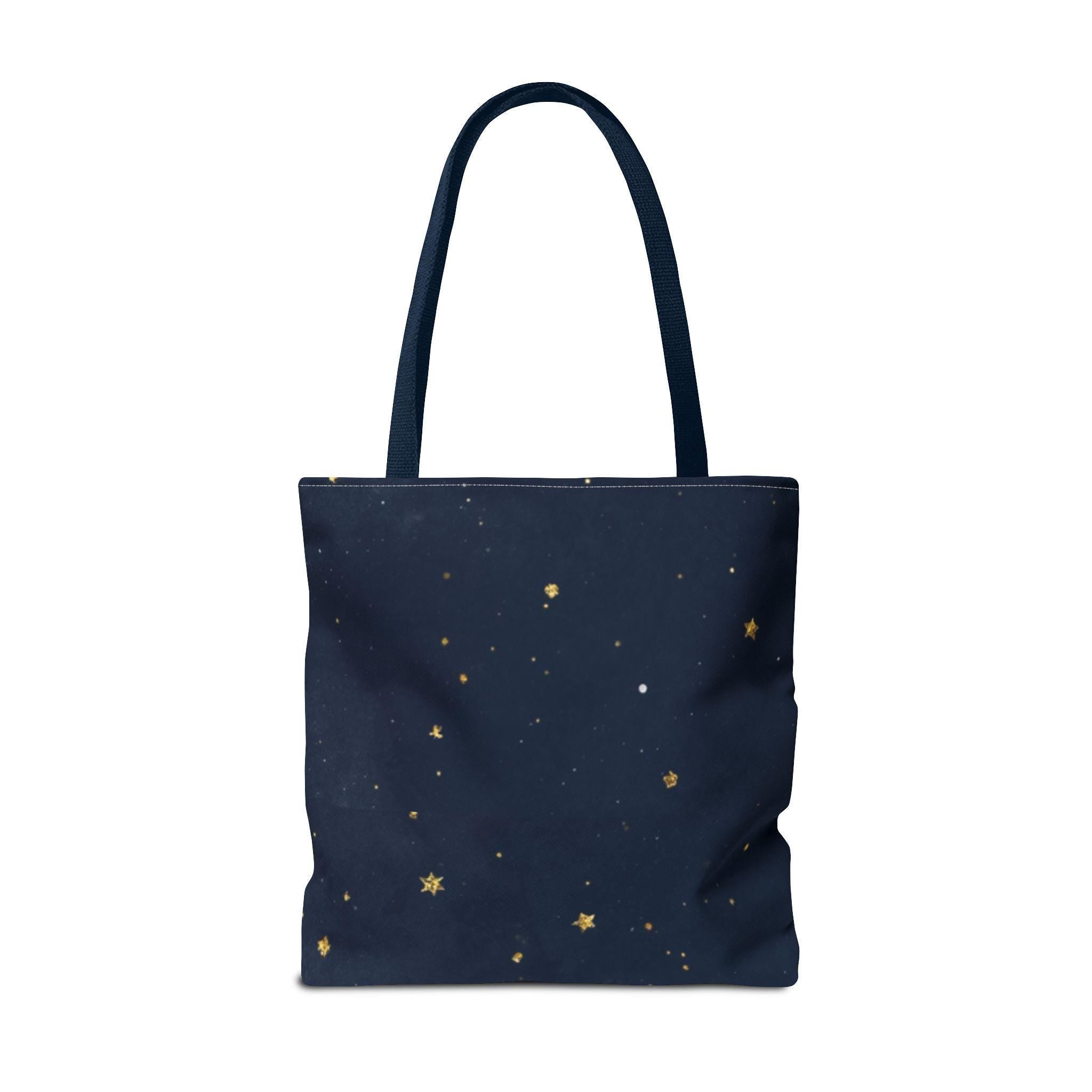 Celestial Sun Face Tote Bag | Sun Moon Stars Astrology Print