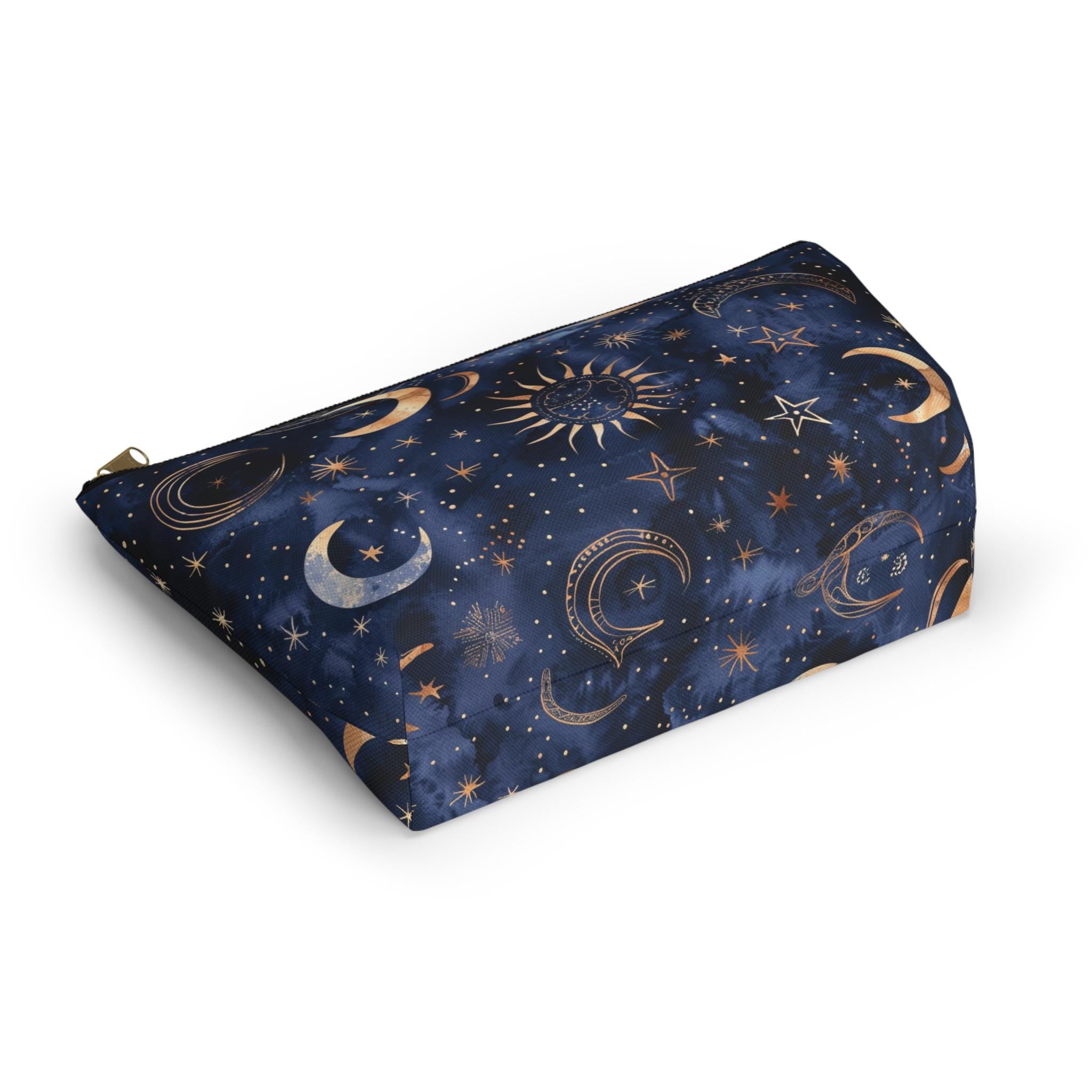 Celestial Moon and Stars Accessory Pouch