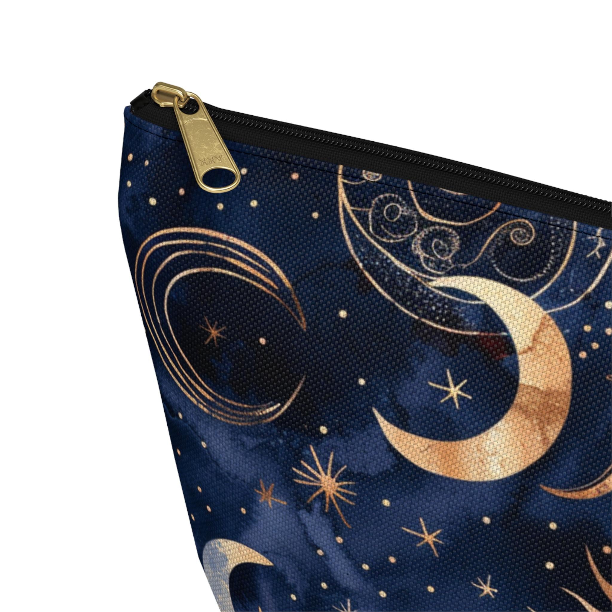 Celestial Moon and Stars Accessory Pouch