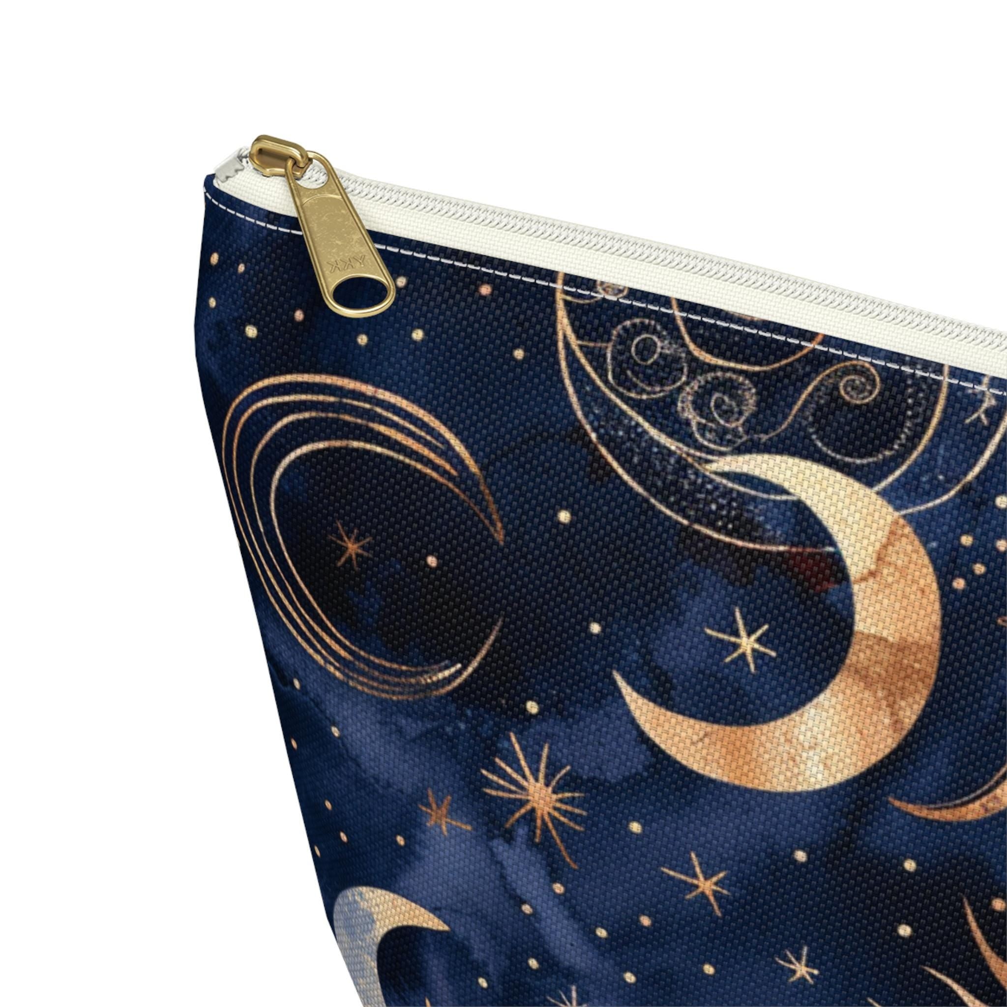 Celestial Moon and Stars Accessory Pouch