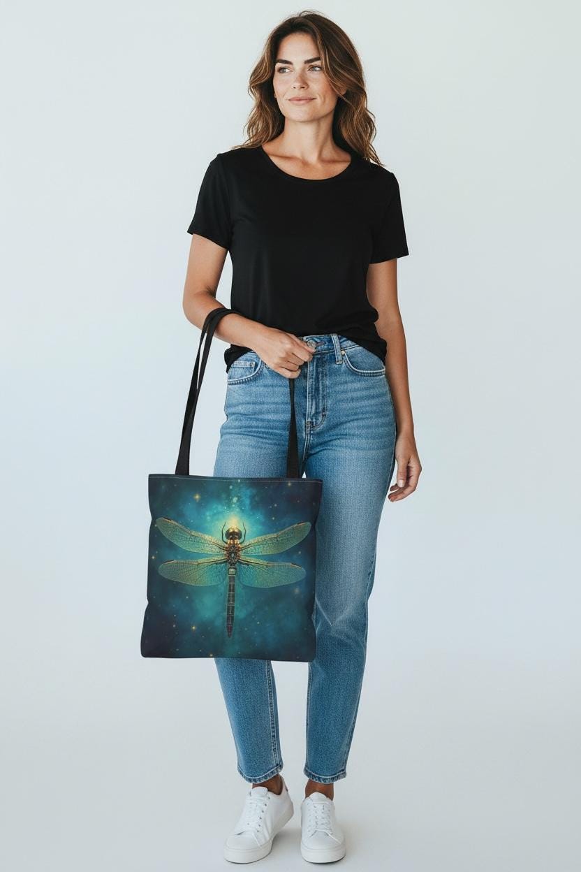 Dragonfly Tote Bag | Celestial Art