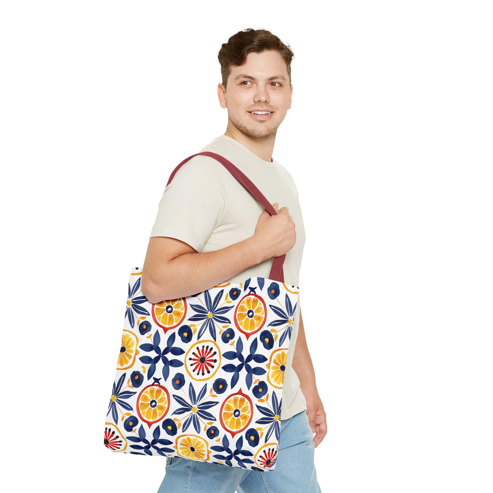 Nona Holiday Tote Bag | All Over Print Festive Nona Design