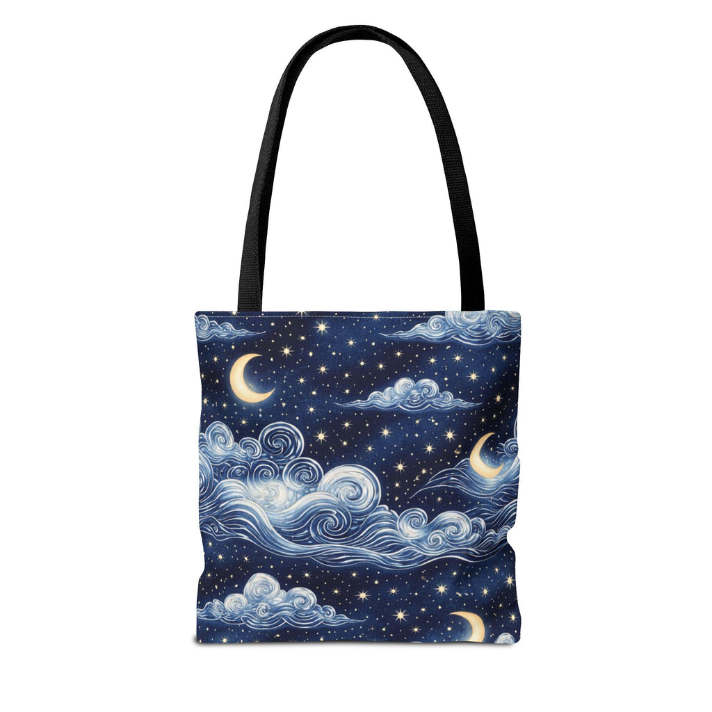 moon-whimsical-clouds-tote-bag-front-navy-handle